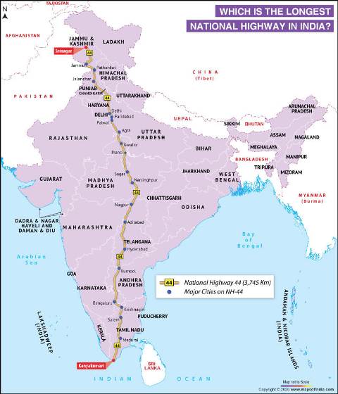 Largest Longest Highest In India 